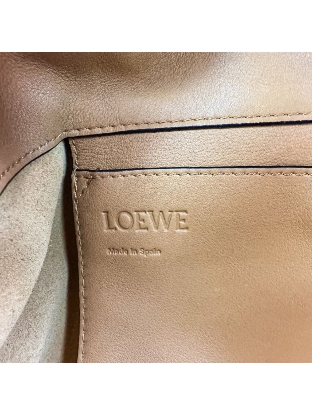 Loewe Drawstring Leather Backpack Camel - Picture 12 of 15